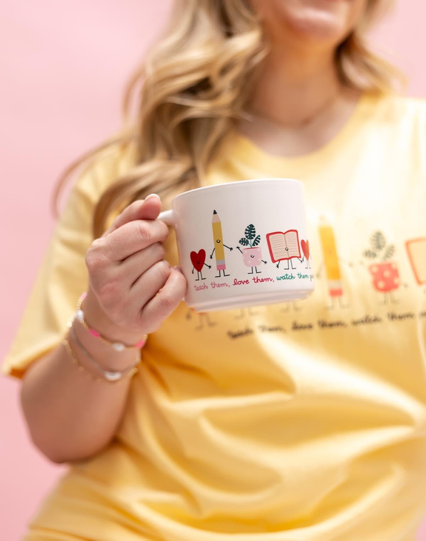 Teach Them Love Them Watch Them Grow Ceramic Mug - Cream, 2 of 7