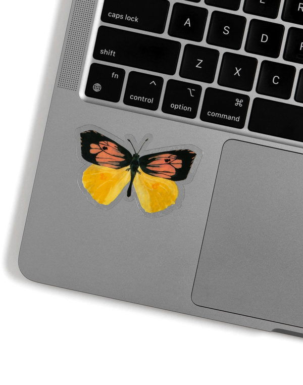 California Dogface Butterfly Decal Sticker, 2 of 2