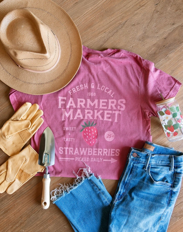 Strawberry Patch Farmers Market Tee, 2 of 5
