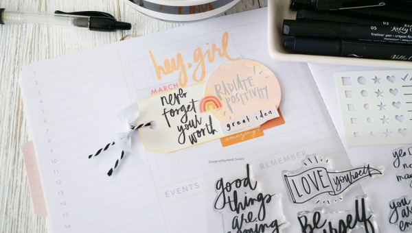 Stamp Set : 6×8 Be Positive, 4 of 5
