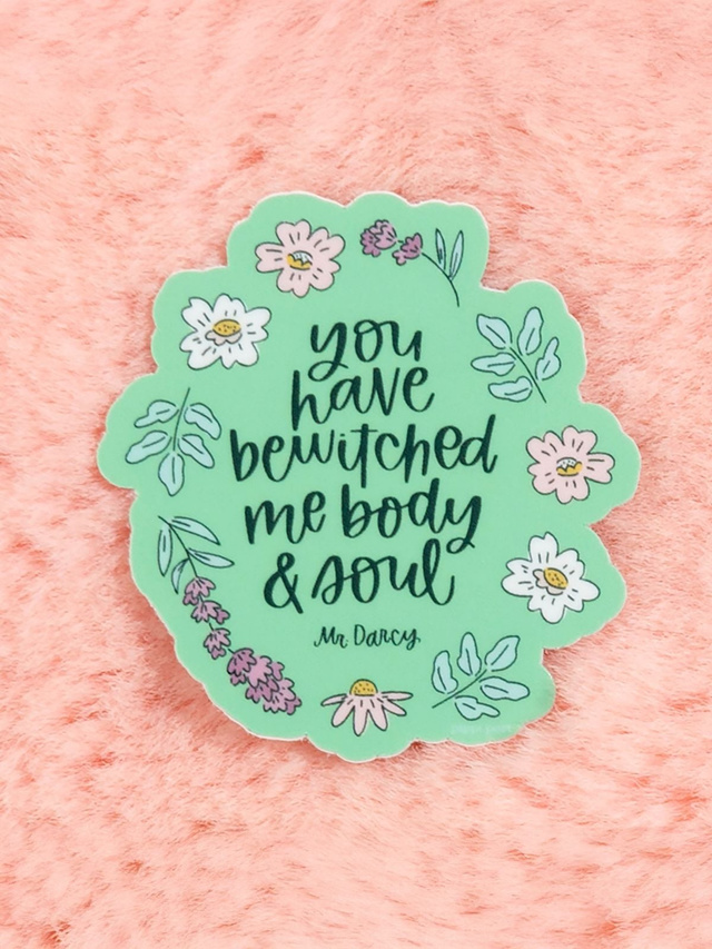 You Have Bewitched Me Pemberley Decal Sticker, 2 of 3