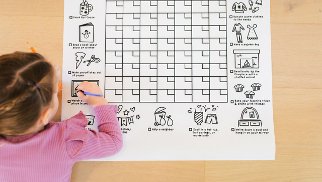 Winter Printable Calendar Poster, 3 of 3