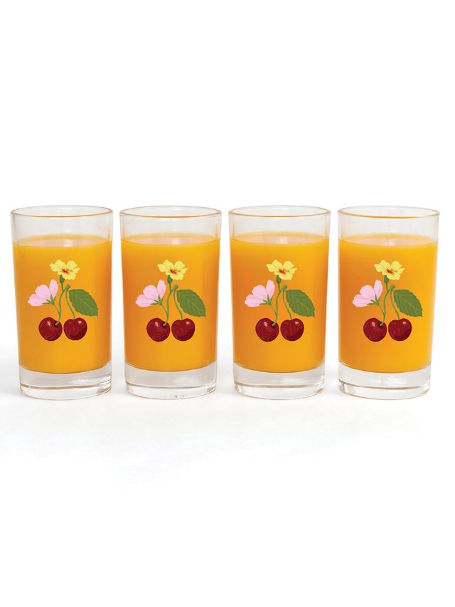 Cherry Grove Floral 6oz Mini Juice Glass Set, 1 of 6
