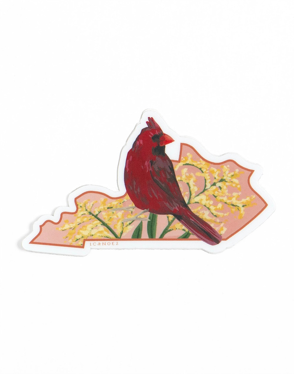 Birds & Blooms Kentucky Decal Sticker, 5 of 5