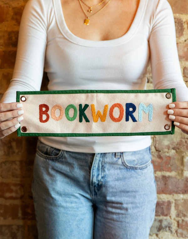 Bookworm Canvas Banner, 1 of 3