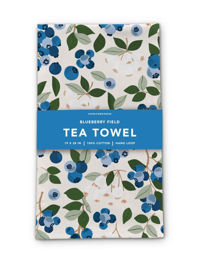 Blueberry Field Tea Towel, 1 of 7
