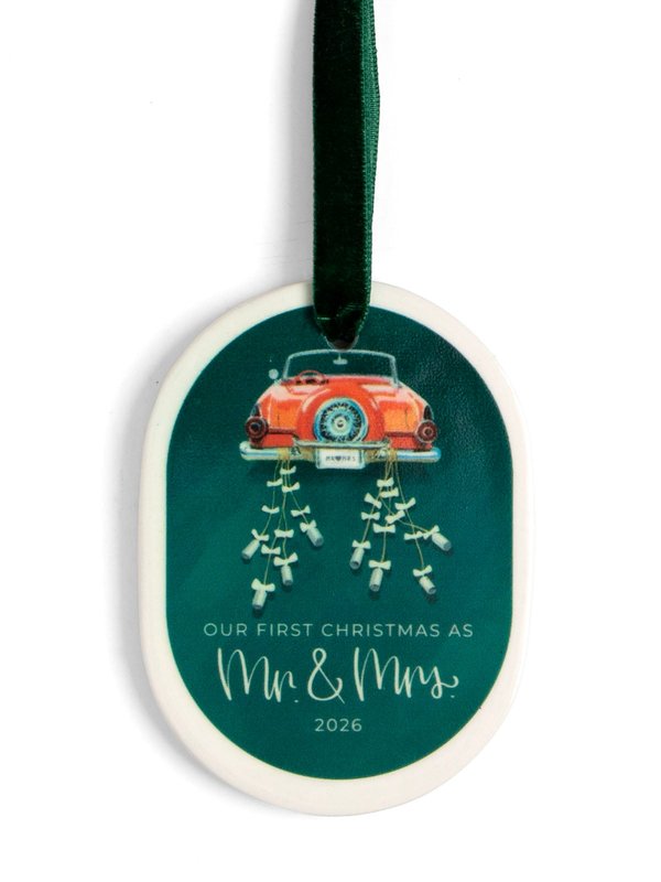 First Christmas As Mr. & Mrs. Newlyweds 2026 Ornament, 1 of 2