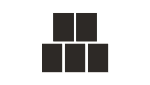 Color Collective 5×7 Cardstock Sticker Paper - Black, 1 of 3