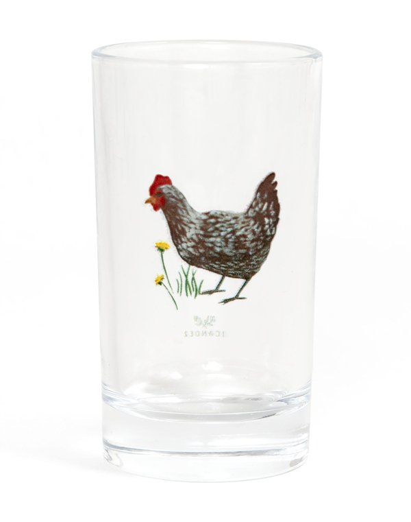 Plymouth Rock Chicken 6oz Mini Juice Glass, 3 of 3