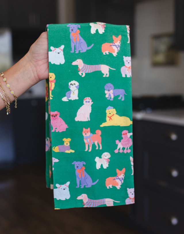 Dapper Dogs Tea Towel, 1 of 4