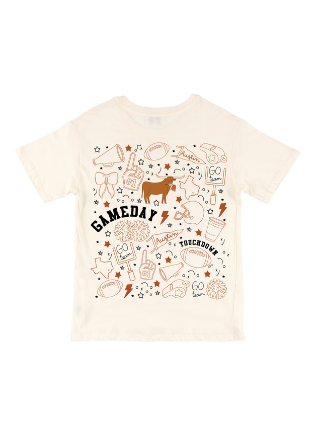 Austin Football Game Day Tee - Ivory, 5 of 6
