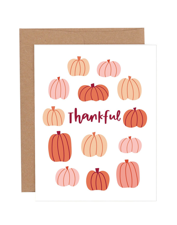 Thankful Pumpkins Greeting Card, 1 of 1