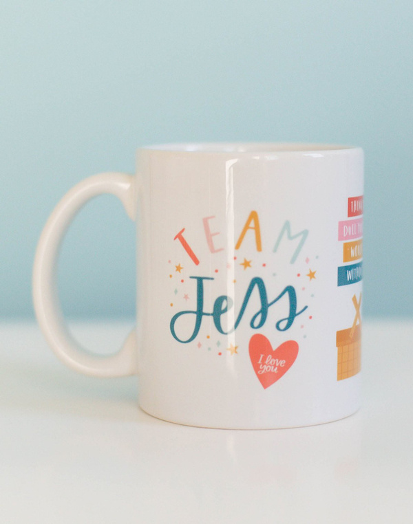 Team Jess Medium Ceramic Mug, 2 of 4