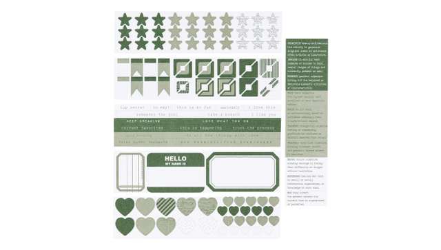 Color Collective Mini Sticker Booklet - Evergreen, 1 of 1
