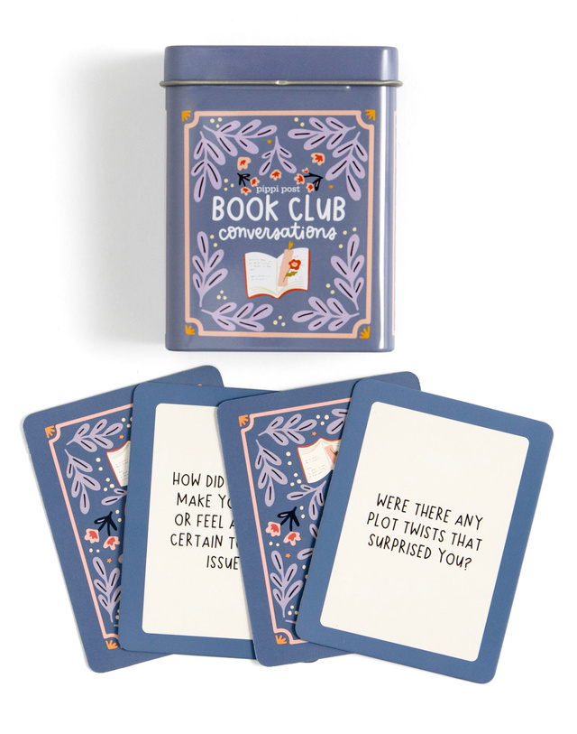 Book Club Reading Conversation Game - Deck of Cards + Storage Tin, 7 of 7