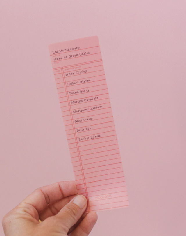 Anne Of Green Gables Library Check Out Transparent Bookmark, 1 of 4