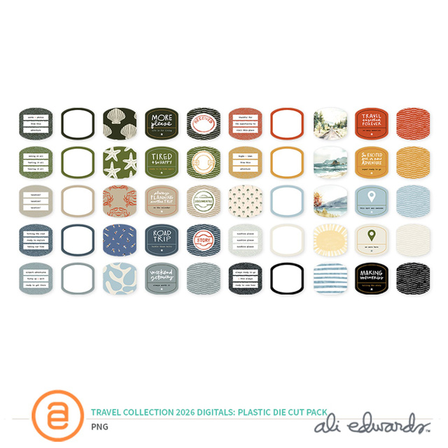 Travel Collection 2026 Digital Plastic Die Cut Pack, 1 of 1