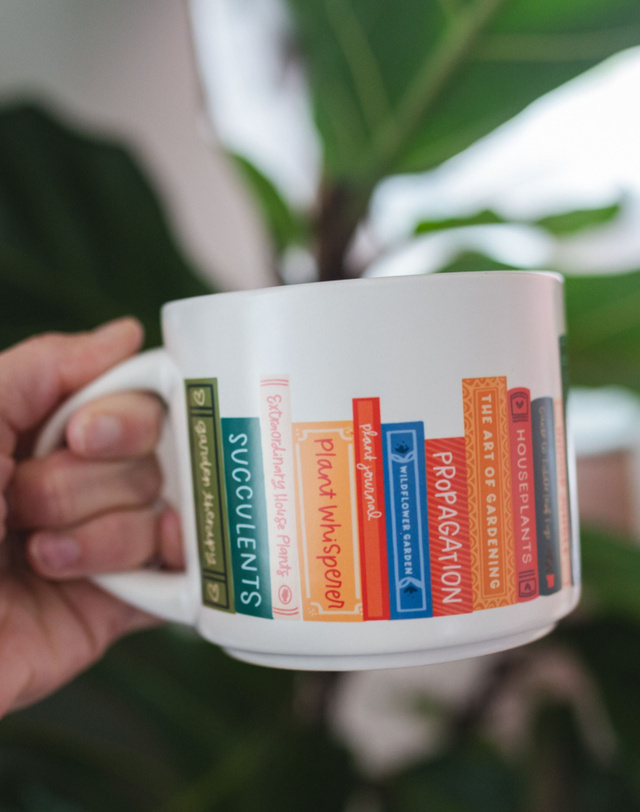 Plant Books Large Ceramic Mug, 3 of 7