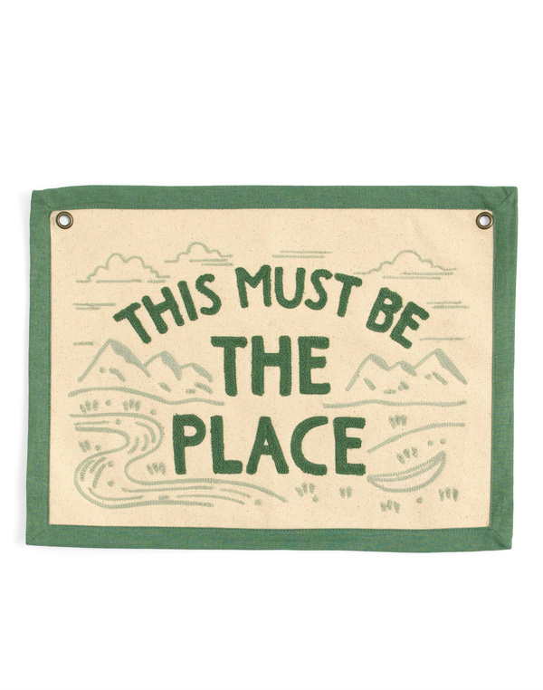 The Place Embroidered Canvas Banner, 2 of 4