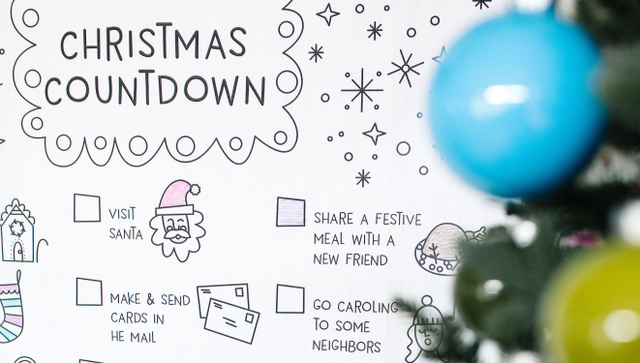 Christmas Countdown Printable Poster, 4 of 4