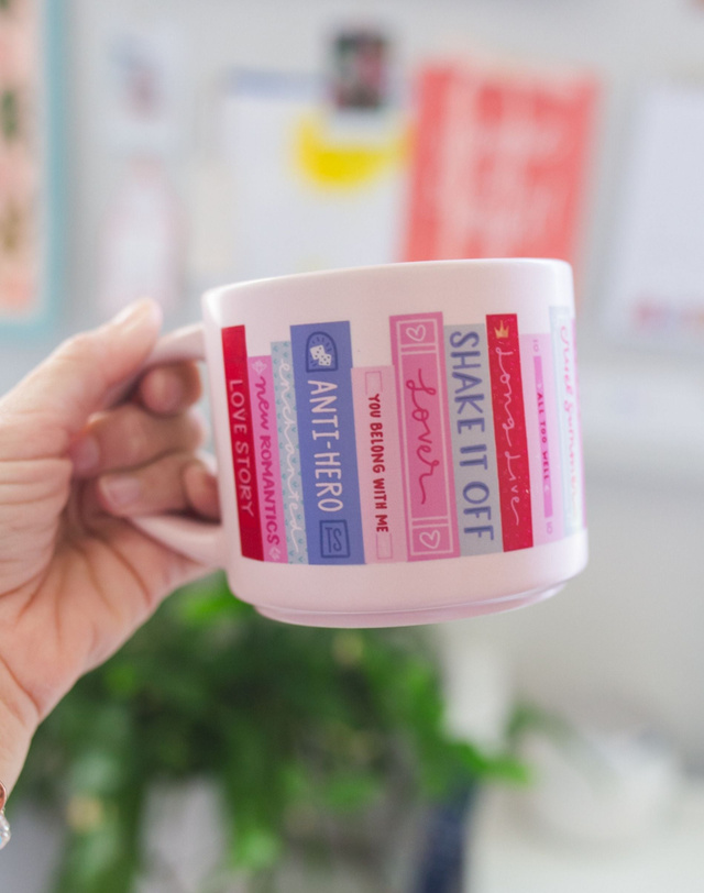 Book Tour Bookshelf Large Ceramic Mug, 1 of 5