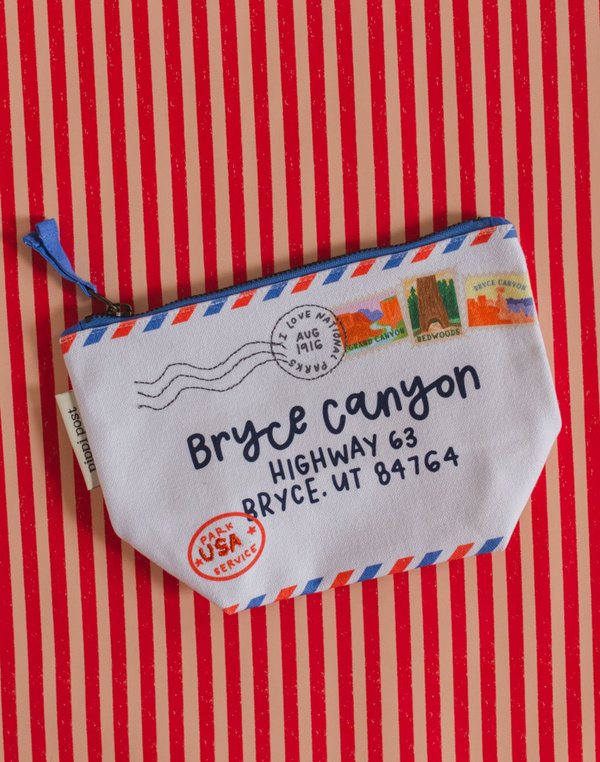 Deliver To Bryce Canyon National Park Canvas Pouch, 1 of 3