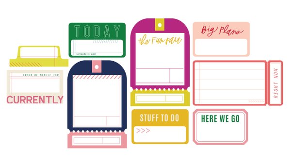 Stamp Set : 6×8 Today's Agenda, 3 of 5