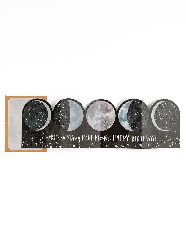 Many Moons Birthday Accordion Greeting Card, 2 of 3