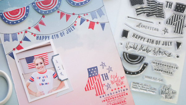 Stamp Set : 4×6 Land of Liberty, 5 of 6