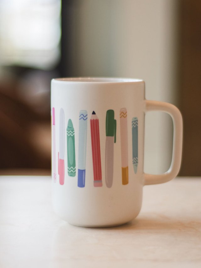 Teacher School Supplies Tall Ceramic Coffee Mug, 3 of 3