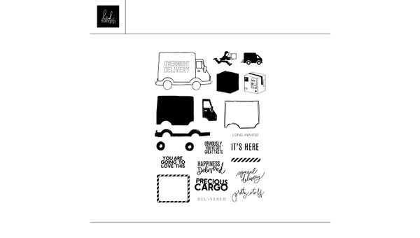 Digital Happiness Delivered 6×8 Stamp Set , 1 of 1