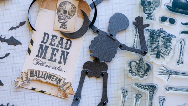 Metal Die Set : Ghost Stories Dancing Skeleton, 4 of 5