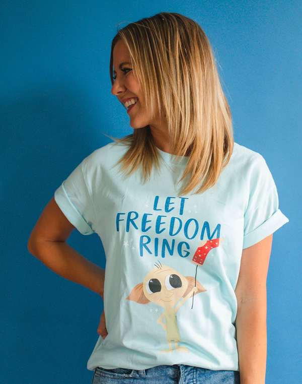 Let Freedom Ring - Pippi Tee - Sea Salt, 2 of 3