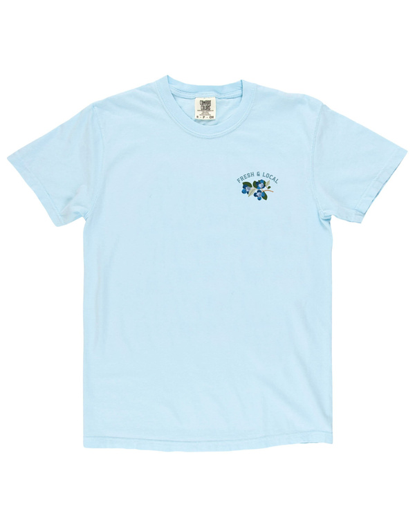Blueberry Field Farmers Market Tee - Chambray, 5 of 6