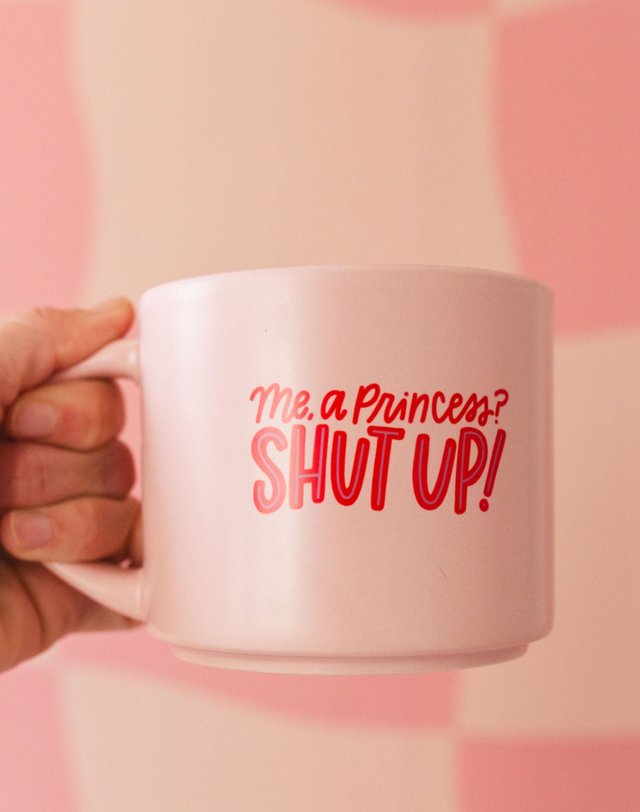 Me, A Princess? Large Ceramic Mug , 1 of 5