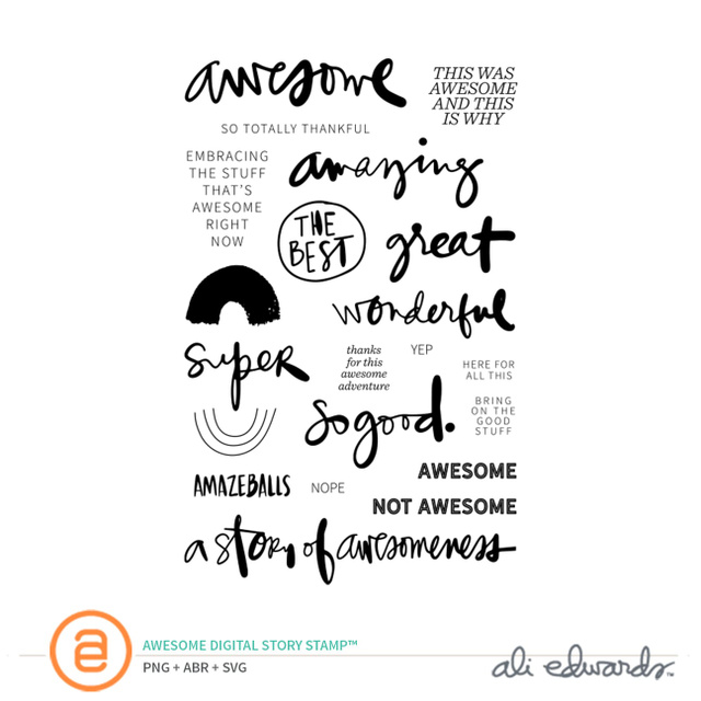 Awesome Digital Story Stamp™, 1 of 1
