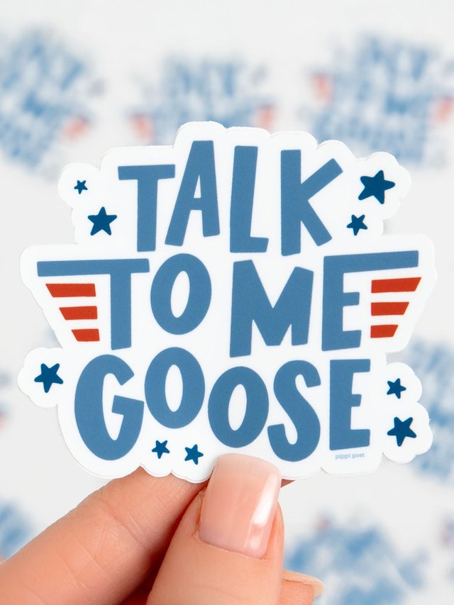 Talk To Me Goose Decal Sticker, 1 of 3