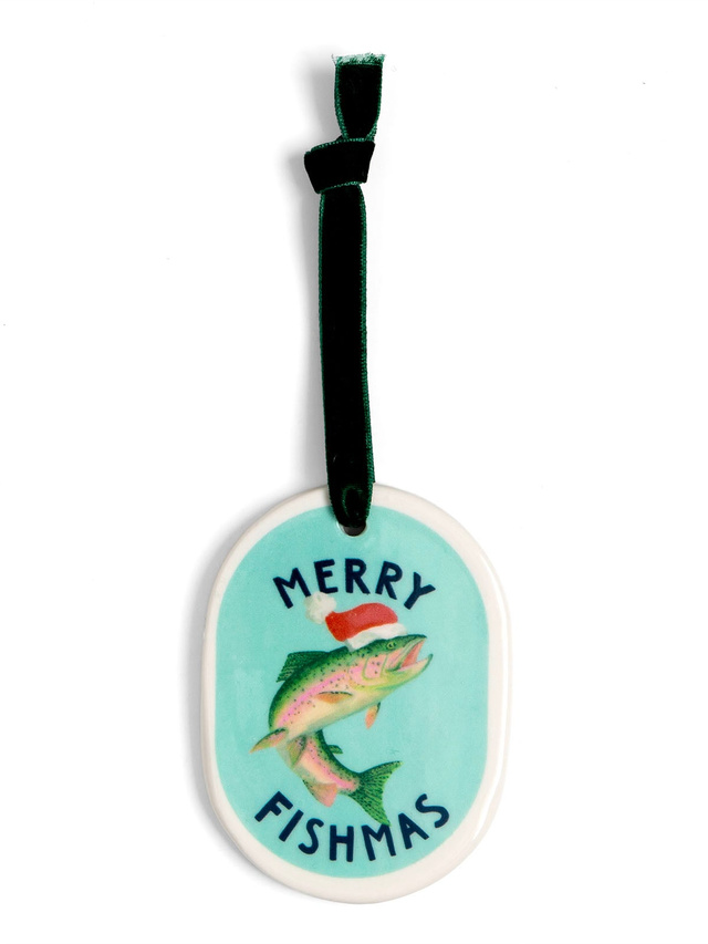 Merry Fishmas Christmas Ornament, 2 of 2
