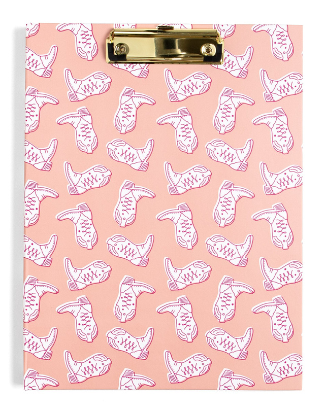 Western Cowgirl Boots Clipfolio with Lined Notepad, 1 of 7