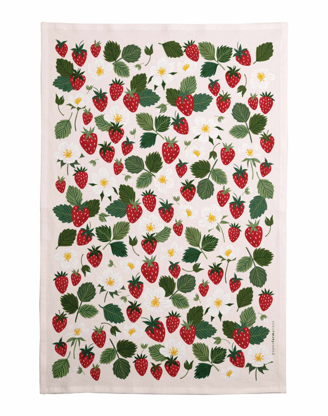 Strawberry Patch Tea Towel, 3 of 6