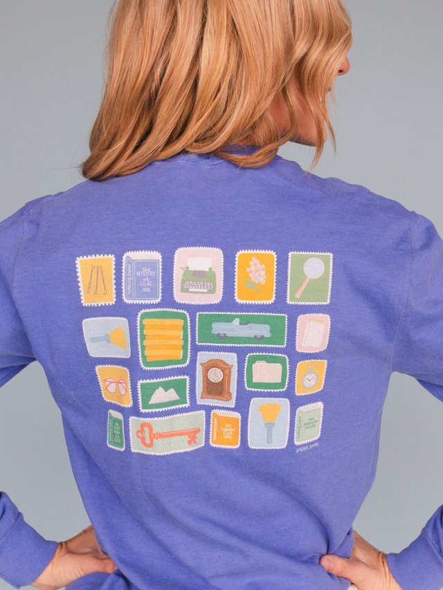 I Know Who Did It Mystery Reader Long-Sleeve Tee - Flo Blue, 2 of 6