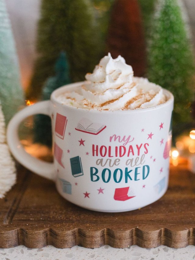 My Holidays Are All Booked Large Ceramic Christmas Mug, 1 of 2