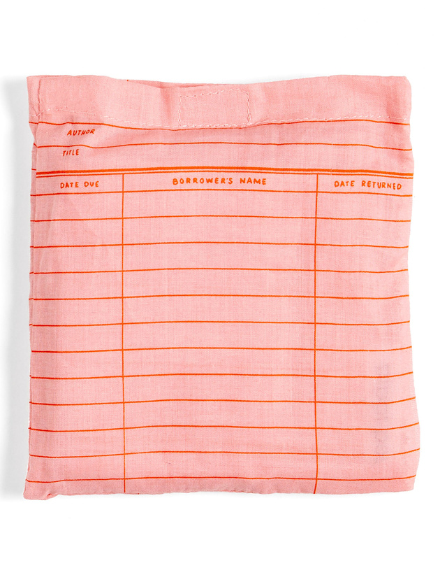 Pink Library Card Lightweight Foldable Tote Bag, 6 of 6