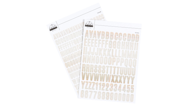 Color Collective 5×7 Cardstock Alphabet Sticker - Ledger, 1 of 1