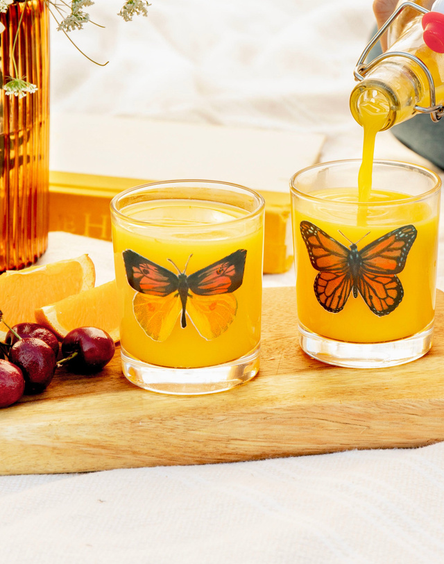 Butterfly Short Juice Glass Set, 3 of 8
