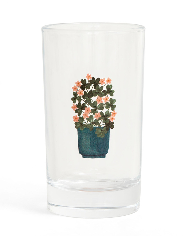 Shamrock Plant Mini Juice Glass, 2 of 2