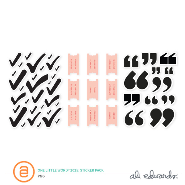 One Little Word® 2025 Digital Sticker Pack, 1 of 1