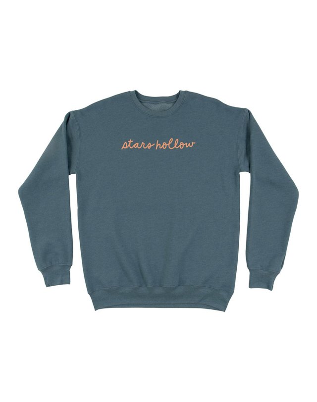 Stars Hollow in the Fall Sweatshirt - Heather Slate, 4 of 4