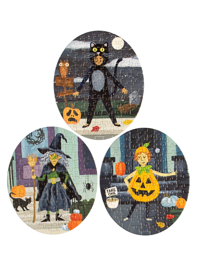 Trick-Or-Treaters - 100 Piece Mini Halloween Jigsaw Puzzles - Set of 3, 4 of 6
