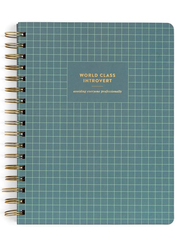 World Class Introvert 7×9 Spiral Notebook, 1 of 3